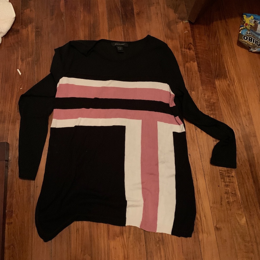 Ashley Stewart sheer top rayon sweater. Worn once.